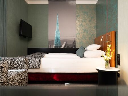 Einzelzimmer im Hotel Capricorno Wien