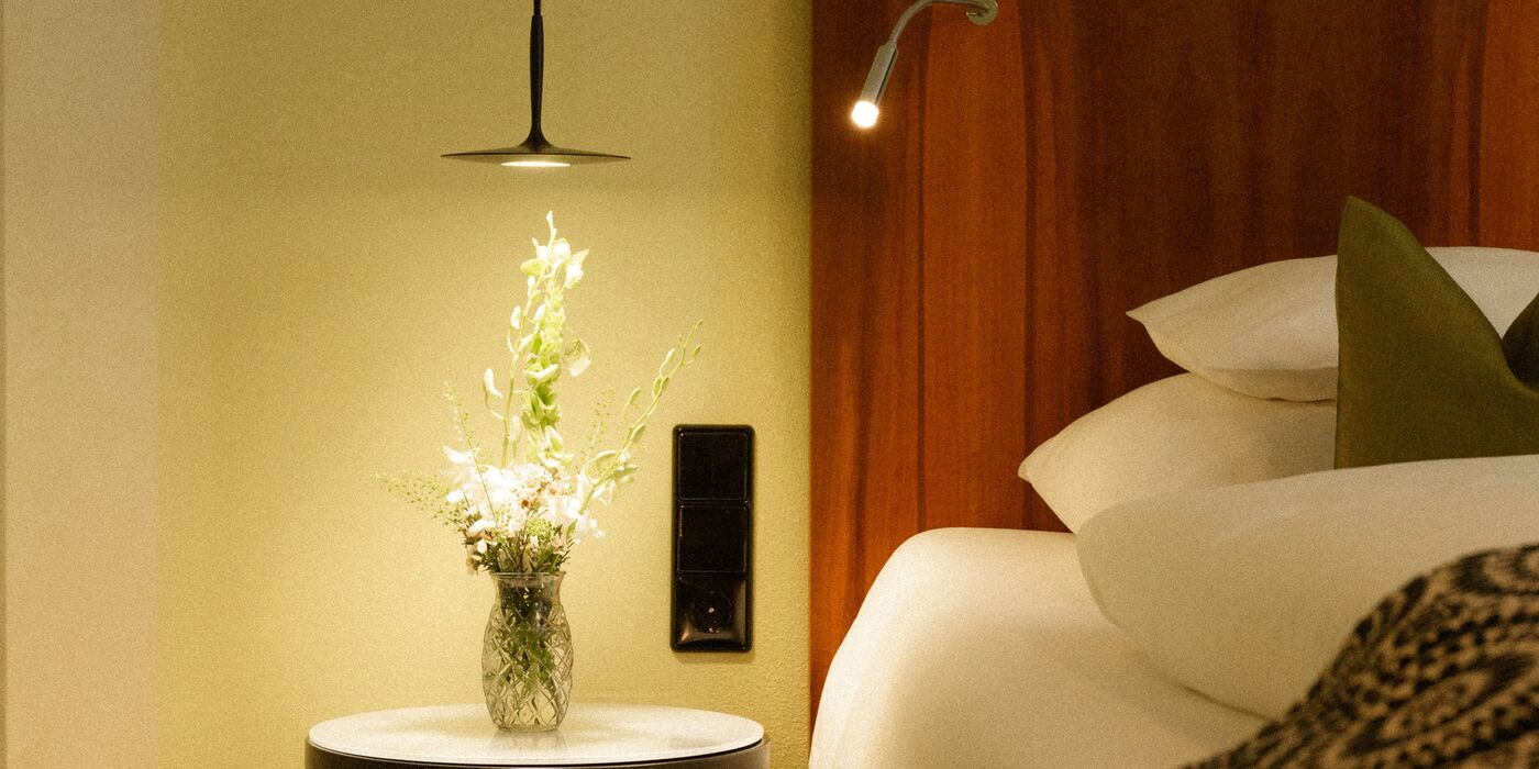 Zimmerdetail im Hotel Capricorno Wien