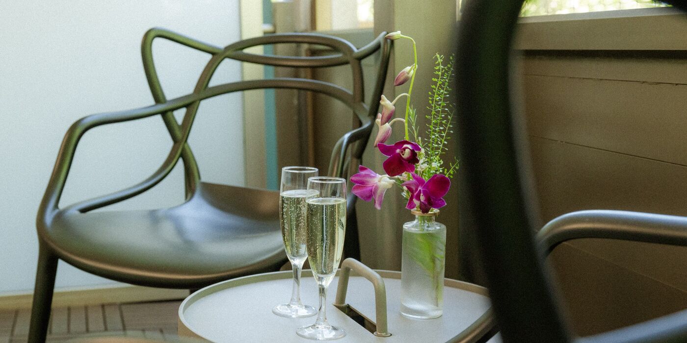 Balcony in the room at Hotel Capricorno Vienna