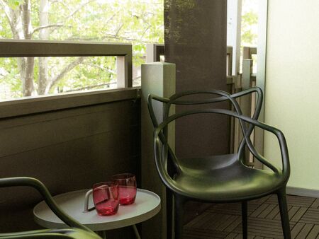 Balcony in the room at Hotel Capricorno Vienna