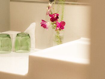 Badezimmer im Hotel Capricorno Wien