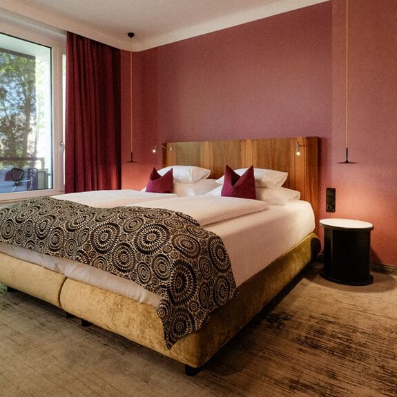 Doppelzimmer mit Balkon im Hotel Capricorno Wien