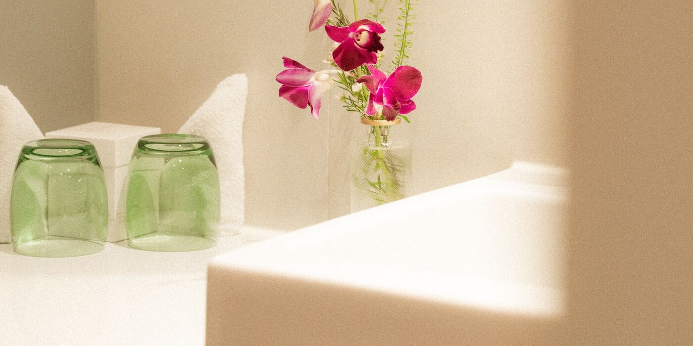Badezimmer im Hotel Capricorno Wien