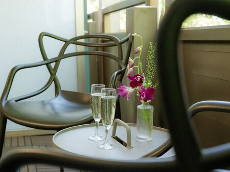 Balcony in the room at Hotel Capricorno Vienna