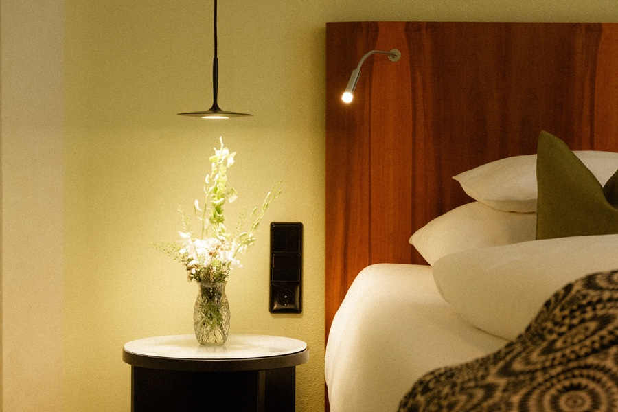 Detail in the room at Hotel Capricorno Vienna